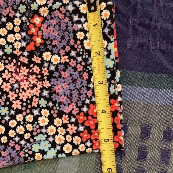 No boundaries szXXL Flower leggings yoga pant Blue yellow orange lavender white - Picture 8 of 13